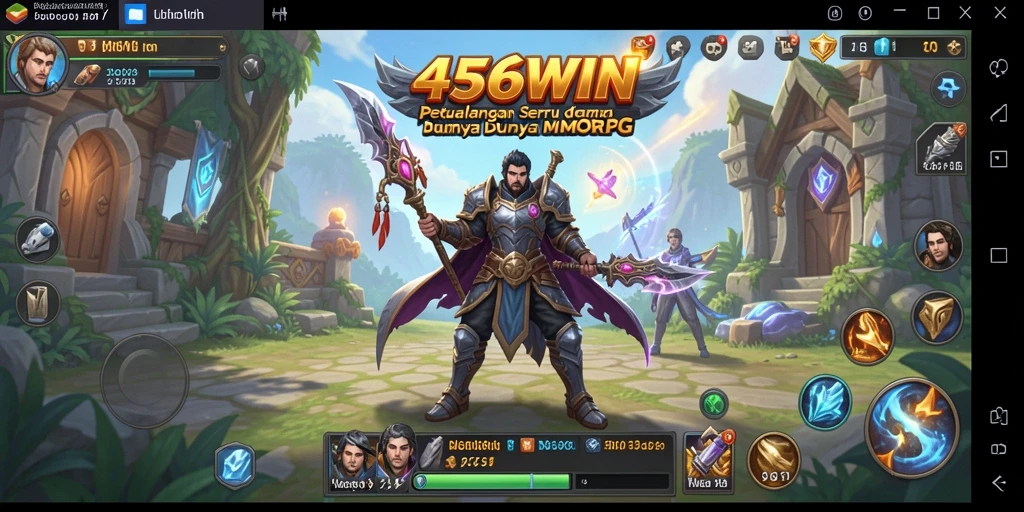 Tampilan gameplay menarik di dunia petualangan MMORPG.