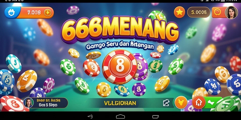 Tampilan layar permainan Bingo yang menegangkan dan penuh warna.