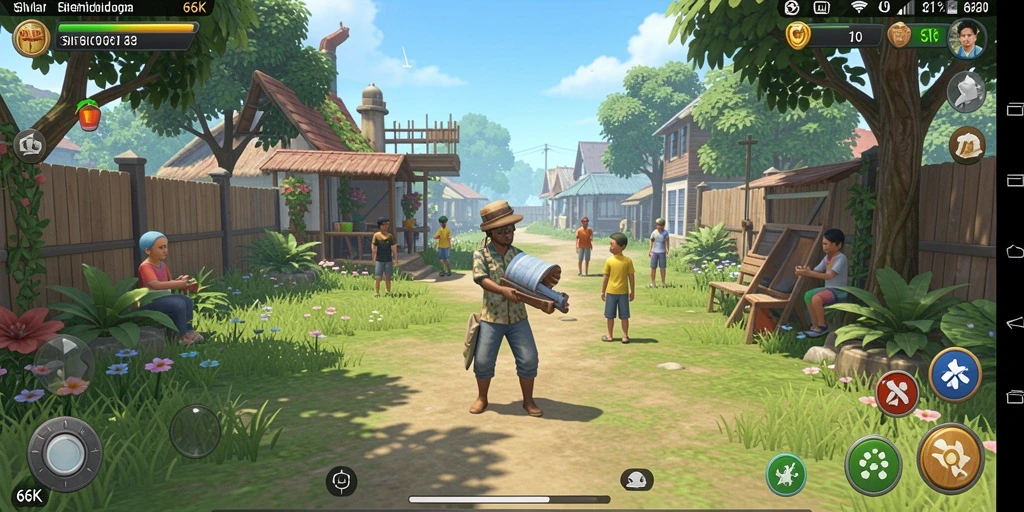Tampilan menarik dari gameplay Simulation di 66K.