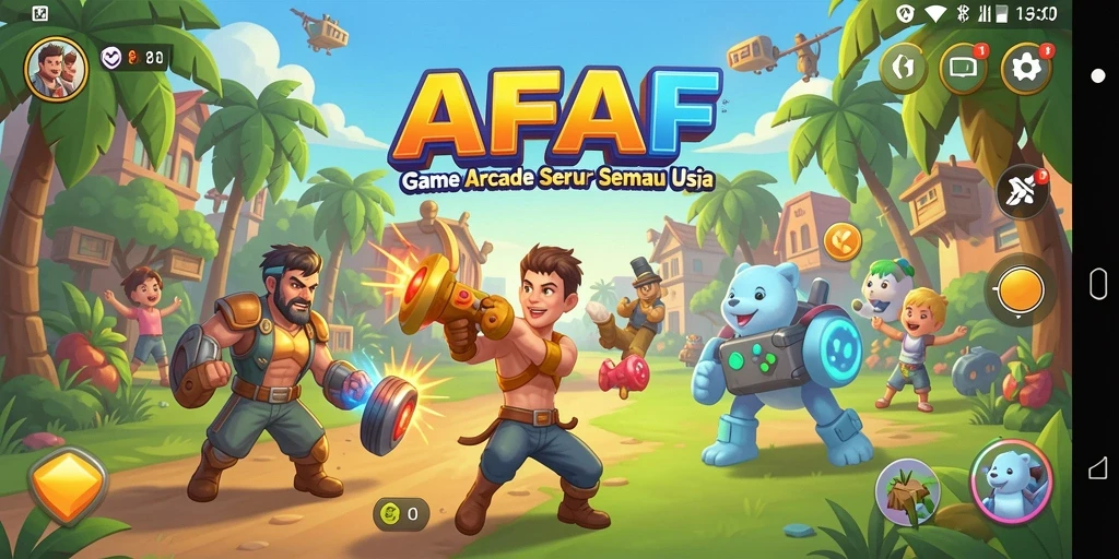 Tampilan menarik dari gameplay seru AFAF.
