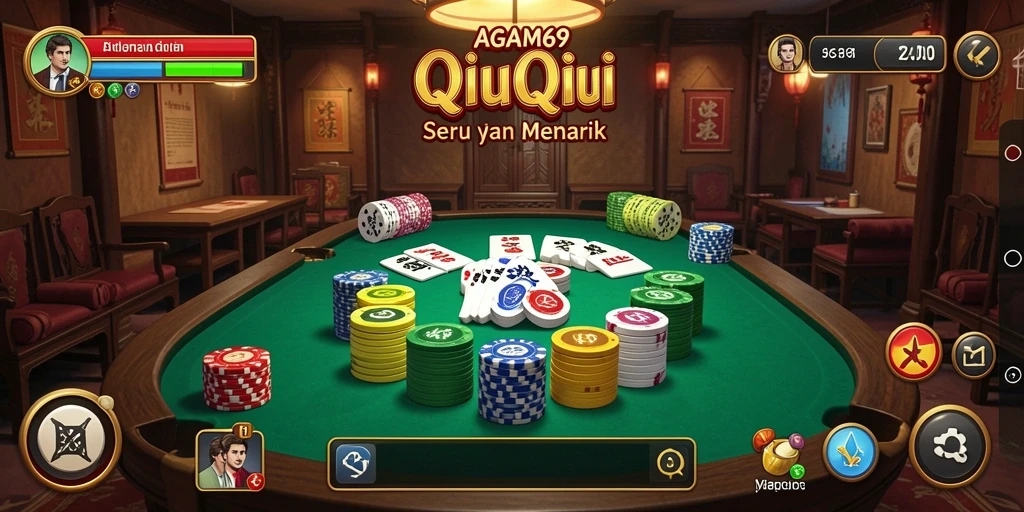 Tampilan menarik dari gameplay AGAM69 QiuQiu yang seru.