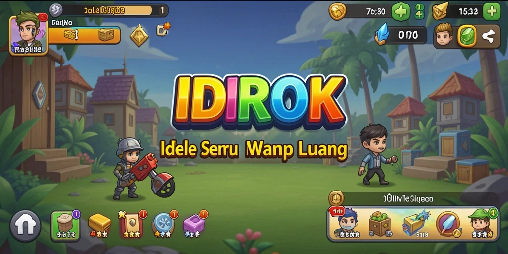 Tampilan gameplay IDROK dengan strategi Idle yang menarik.