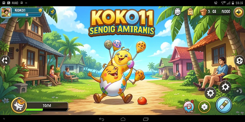 Tangkapan layar KOKO11 menampilkan momen seru dalam gameplay yang santai.
