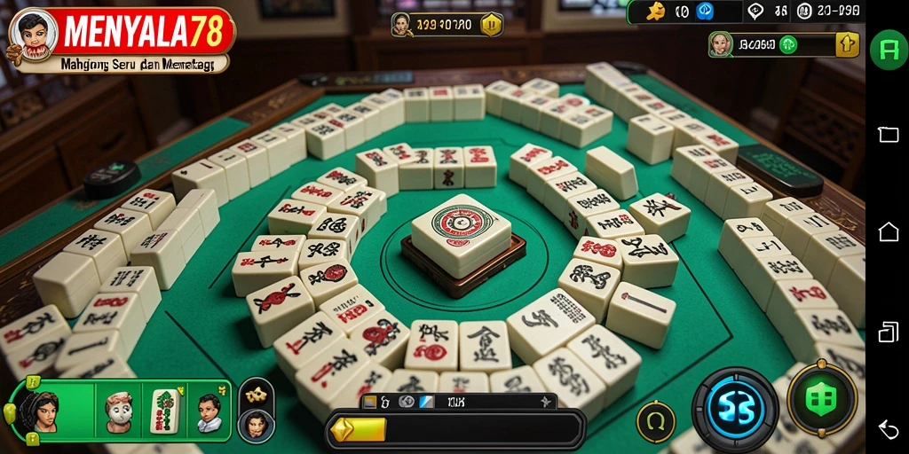 Tampilan permainan Mahjong yang menarik di MENYALA78.