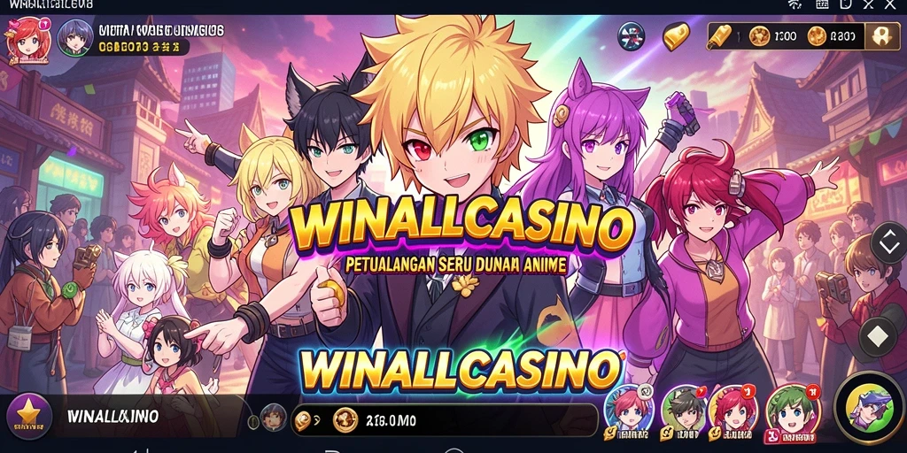 Tampilan gameplay <strong>WINALLCASINO</strong> yang penuh warna dan dinamis.