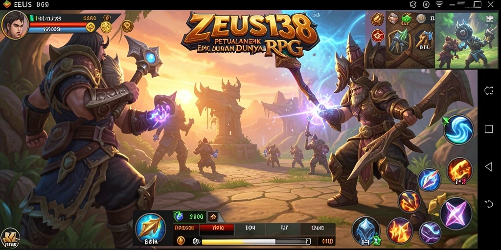 Gameplay seru dalam <strong>ZEUS138</strong> dengan pertarungan epik dan dunia fantasi yang luas.